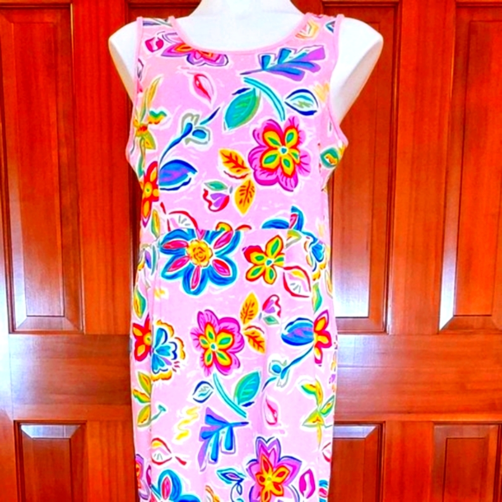 Long Pink Sundress by Girl Friends By Anita G